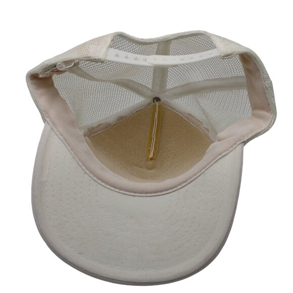 Norms The Best For Nes White Snapback Trucker Hat Pineapple Hula Girl Vintage - Picture 8 of 9